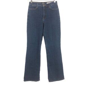 NYDJ Women's Bootcut Jeans 6 High Rise Dark Wash Stretch Denim Made in USA